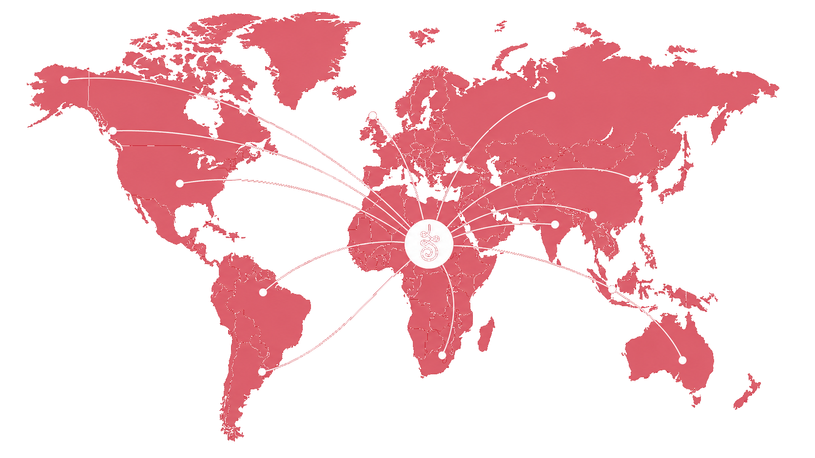 Ahimsa's global distribution network — films reaching audiences across worldwide markets